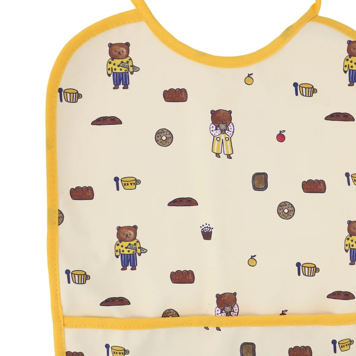 Bavoir imperméable ours - Petit déj