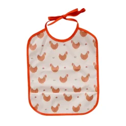 Bavoir imperméable poules - La petite poule rousse