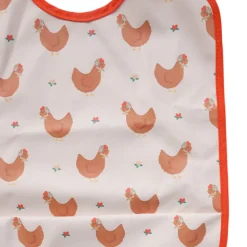 Bavoir imperméable poules - La petite poule rousse