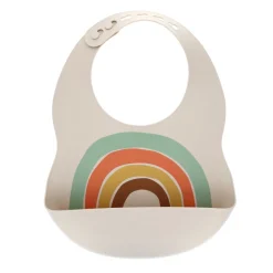 Bavoir silicone arc en ciel