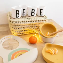 Bavoir silicone arc en ciel