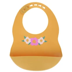 Bavoir silicone fleurs - Printemps chéri