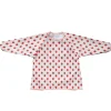 Bavoir tablier manches longues fraise 3-5 ans