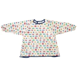 Bavoir tablier manches longues véhicules 3-5 ans