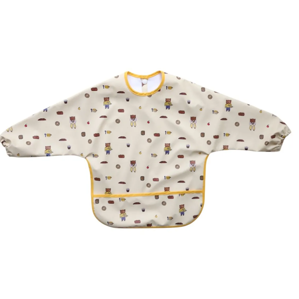 Bavoir tablier manches longues 1-3 ans - Petit dej