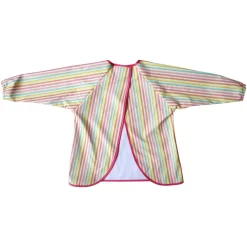 Bavoir tablier manches longues rayé multicolore 3-5 ans - Miaou