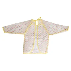 Bavoir tablier manches longues cœurs multicolores 3-5 ans