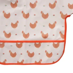 Bavoir tablier manches longues 1-3 ans - La petite poule rousse