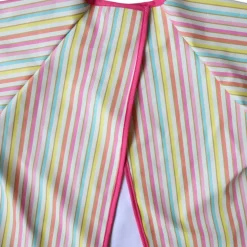 Bavoir tablier manches longues rayé multicolore 3-5 ans - Miaou