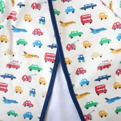 Bavoir tablier manches longues véhicules 3-5 ans
