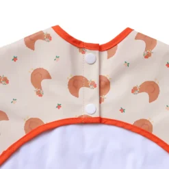 Bavoir tablier manches longues 1-3 ans - La petite poule rousse