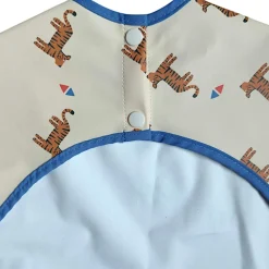 Bavoir tablier manches longues 1-3ans - Tigre du Bengale