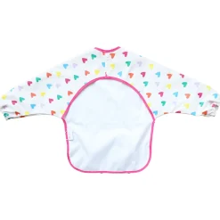 Bavoir tablier manches longues multicœurs 1-3 ans