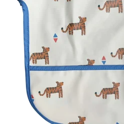 Bavoir tablier manches longues 1-3ans - Tigre du Bengale