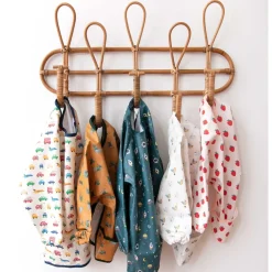 Bavoir tablier manches longues savane moutarde 3-5 ans