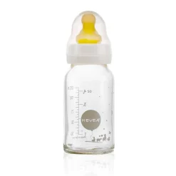 Biberon blanc en verre 120 ml