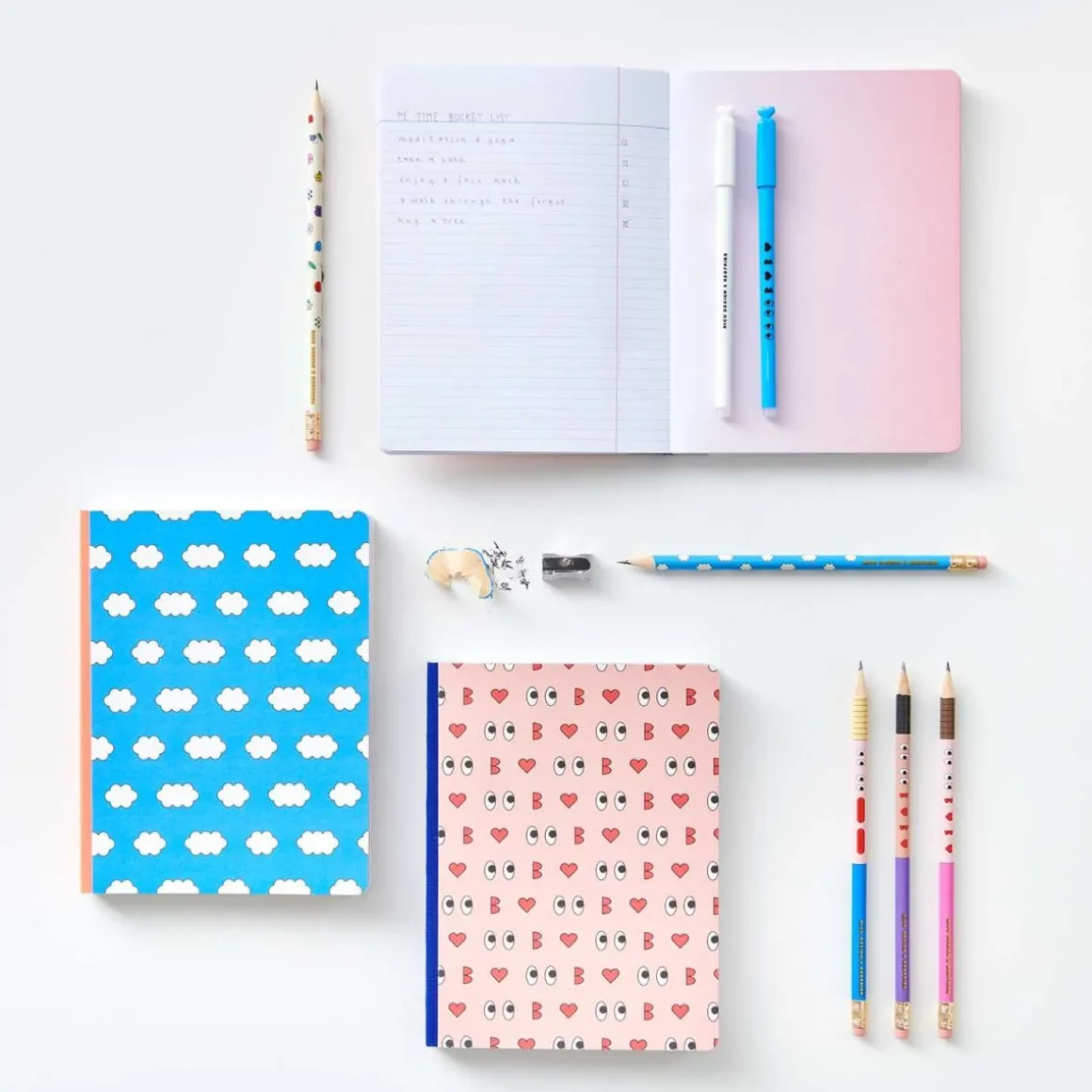 Bloc notes eye candy rose