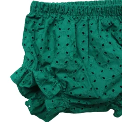 Bloomer broderie verte 6-12 mois - Folk d'été