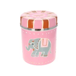 Boite cylindrique motifs Indiens éléphant