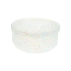 Boite de conservation en silicone paillettes multicolores