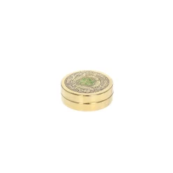 Boite dorée et verte