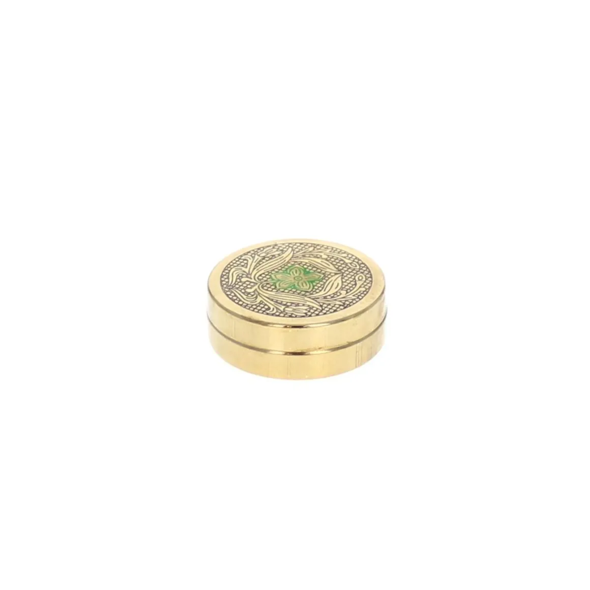 Boite dorée et verte