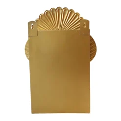 Boite niche en laiton coquillage