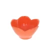 Bol en mélamine fleur orange