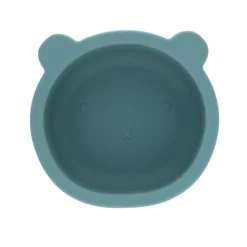 Bol ours silicone bleu ciel