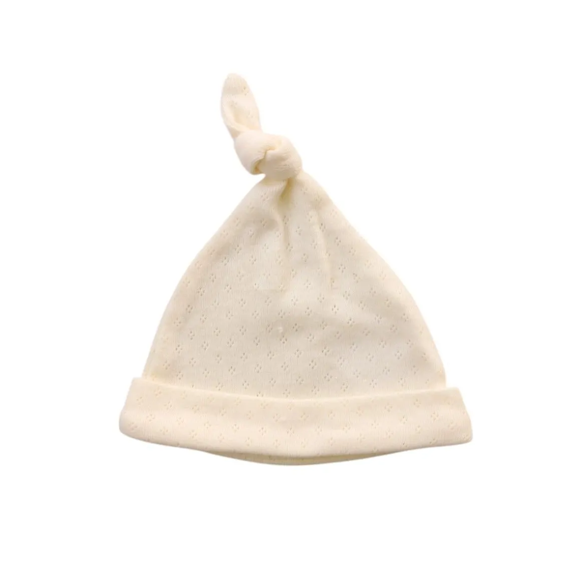 Bonnet bébé crème pointelle