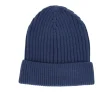 Bonnet côtelé bleu marine adulte
