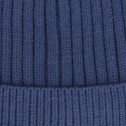 Bonnet côtelé bleu marine adulte