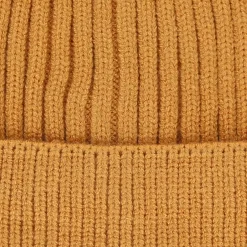 Bonnet côtelé moutarde adulte