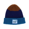 Bonnet enfant bleu et marron ça roule Raoul - A bicyclette