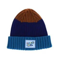 Bonnet enfant bleu et marron ça roule Raoul - A bicyclette