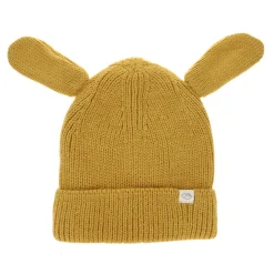Bonnet oreilles lapin jaune miel