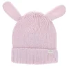 Bonnet oreilles lapin rose pâle