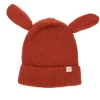 Bonnet oreilles lapin terracotta