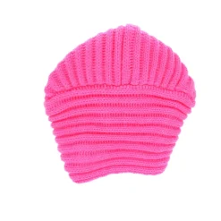 Bonnet turban côtelé neon pink adulte