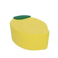 Boîte à goûter en silicone citron