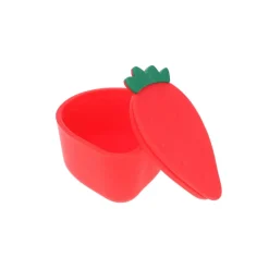 Boîte à goûter en silicone fraise