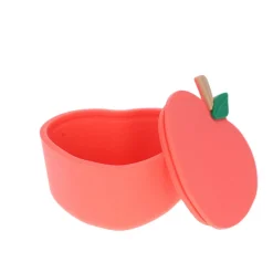 Boîte à goûter en silicone pomme