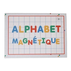 Boîte alphabet magnétique et images