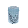 Boîte cylindrique bleue
