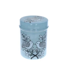 Boîte cylindrique bleue