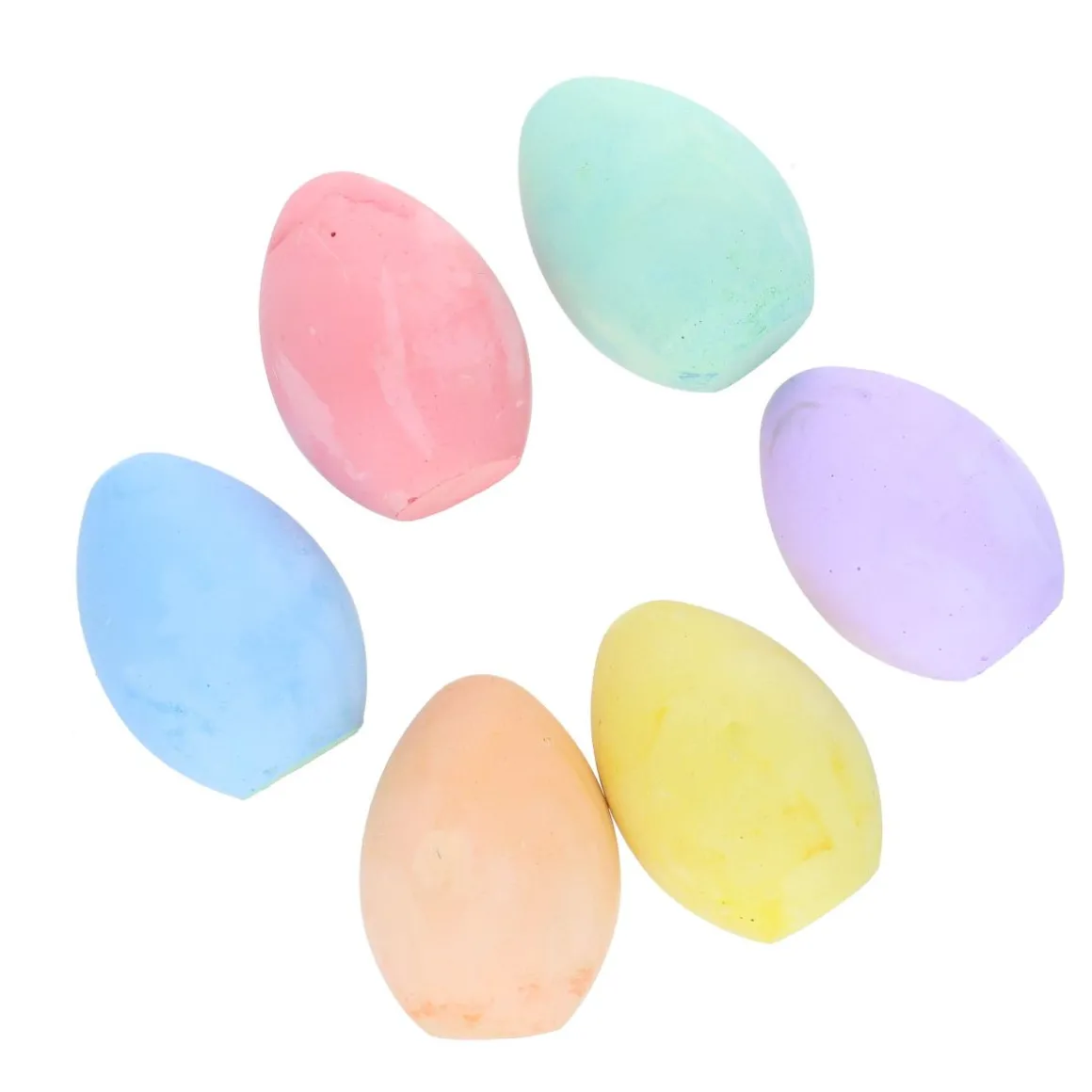 Boîte de 6 craies œufs de couleurs
