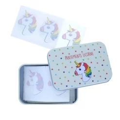 Boîte de 24 pansements licorne