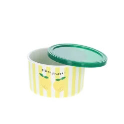 Boîte de conservation avec couvercle citrons