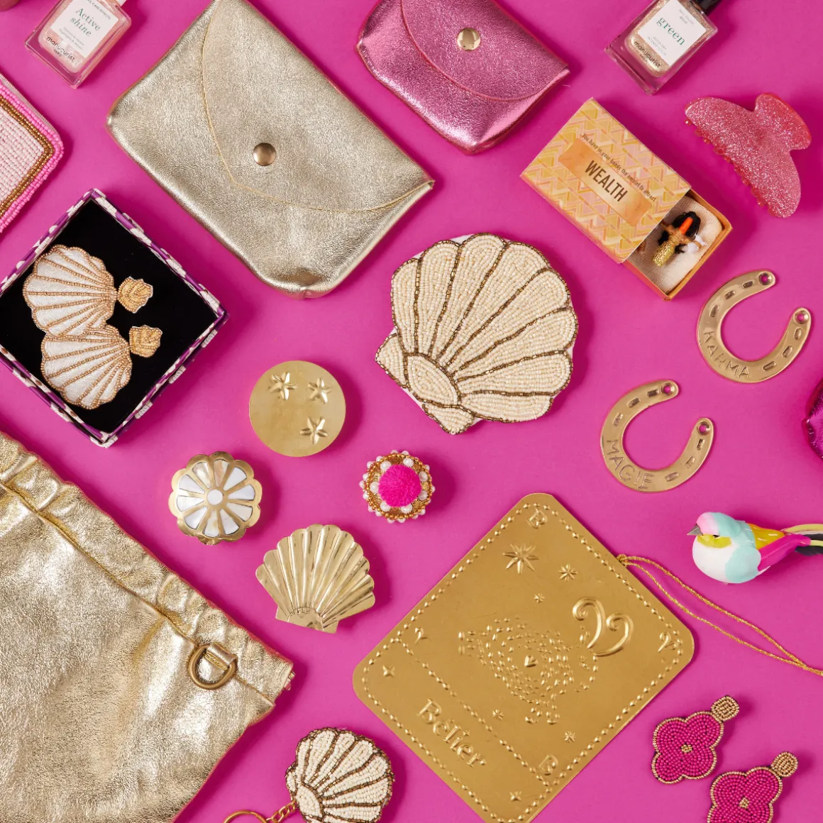 Boîte dorée coquillage