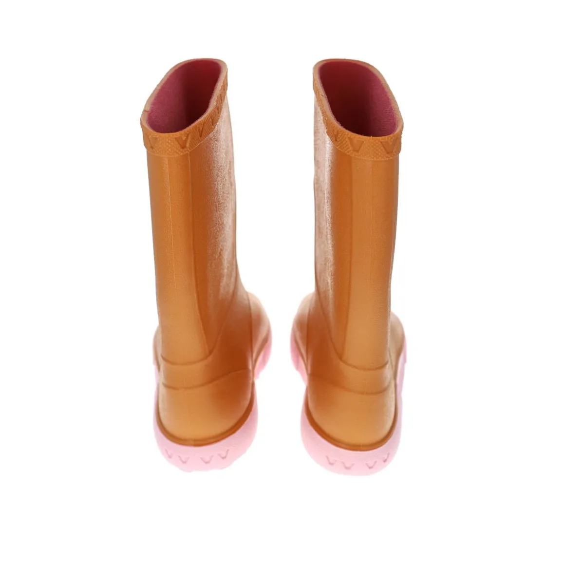 Bottes de pluie enfant Moutarde et Rose